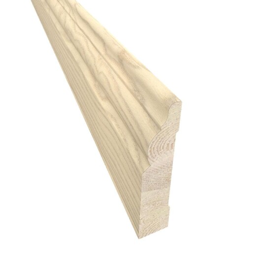 Kahrs Gulvlist 15x69 Ask Hvit Matt Kahrs Gulvlist 15x69 Ask Hvit Matt
