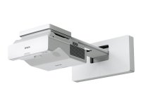 Epson EB-760WI - 3 LCD-projektor - 4100 lumen (hvit) - 4100 lumen (farge) - WXGA (1280 x 800) - 16:10 - ultrakortkast linse - 802.11a/b/g/n/ac trådløs / LAN/ Miracast - hvit