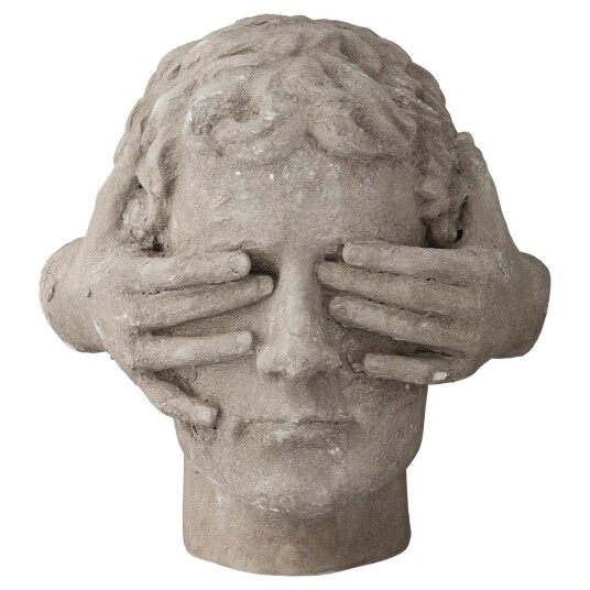 Lene Bjerre Serafina hode 30 cm Monument grey (grå)