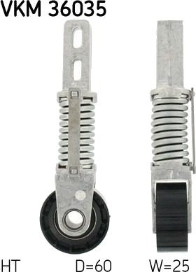 Strammehjul kilerem SKF VKM 36035