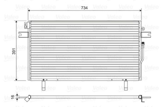 Kondensator VALEO 814489 Kondensator VALEO 814489