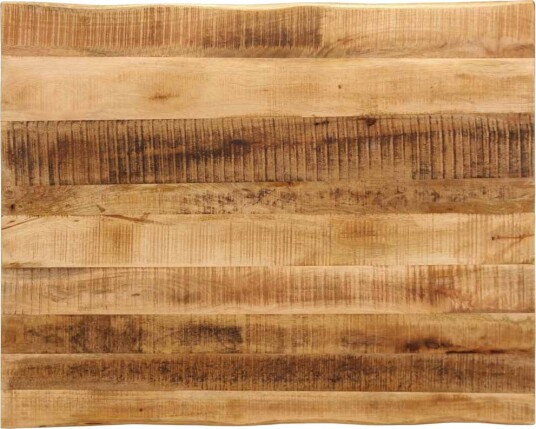 Bordplate naturlig kant 100x80x3,8 cm grovt heltre mangotre