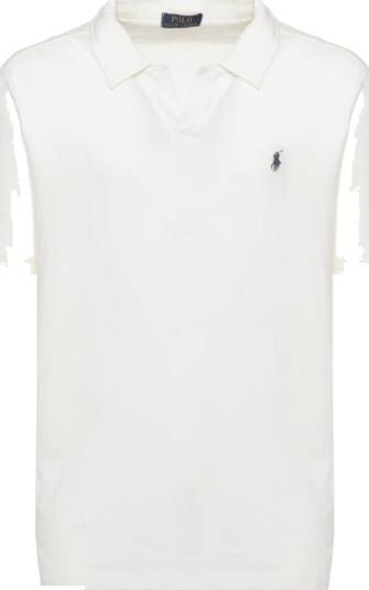 Polo Ralph Lauren Standard Fit Cotton-Linen Polo Shirt - White - L