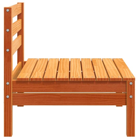  Utendørs hjørnesofa uten armlener voksbrun heltre furu 837995