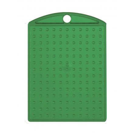 Pixelhobby Nøkkelring Medaljong Transparent Grønn 3x4cm 1 stk