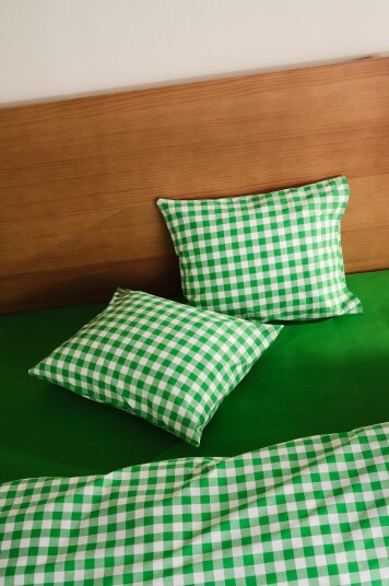 Jotex Putetrekk 2pakning 50x60 Cm Økologisk Limegrønn/naturhvit LAUREN 19308830905