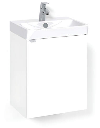 Macro Design Crown Plain Servantskap 1 dør - med Light 70 Servant Hvit / 45x35cm