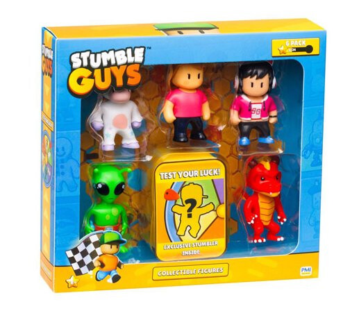 Stumble Guys Figursett 6-Pakning 5,5cm Sprinkles