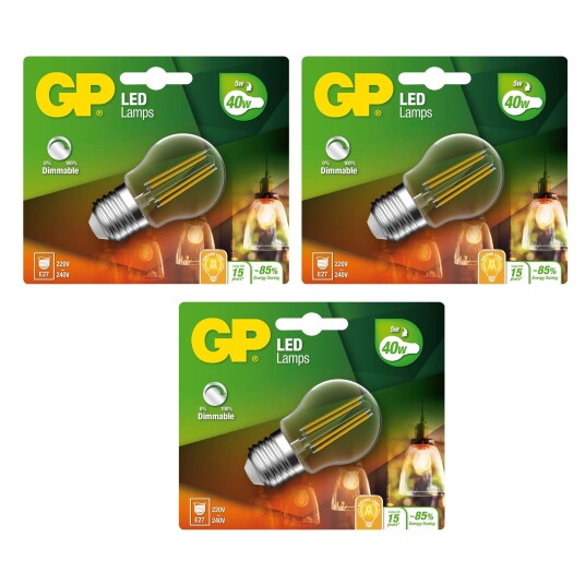 GP Batteries Gp Led Filament Klotpære Mini GP Batteries Gp Led Filament Klotpære Mini