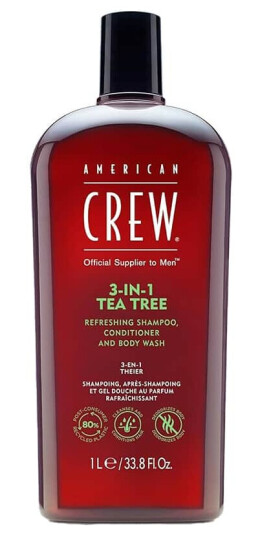American Crew 3-i-1 Tea Tree Sjampo 1000 ml American Crew 3-i-1 Tea Tree Sjampo 1000 ml