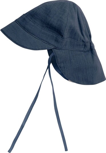 Huttelihut Summer Hat Muslin Blue 2 4Y Huttelihut Summer Hat Muslin Blue 2 4Y
