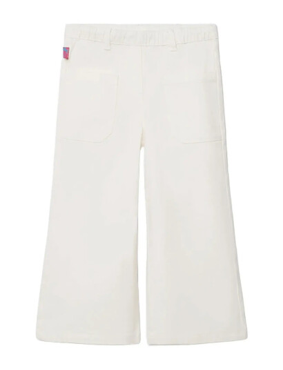 Boboli Stretch Twill Trousers For Girl  Bci White 104