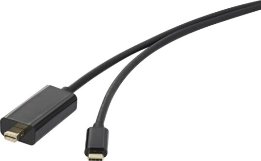 Renkforce Rf-3421684, 5 M, Usb Type-C, Mini Displayport, Hankjønn, Hankjønn, Rett