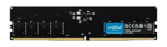 Crucial - DDR5 - module - 16 GB - DIMM 288-pin - 4800 MHz / PC5-38400 - unbuffered Crucial - DDR5 - module - 16 GB - DIMM 288-pin - 4800 MHz / PC5-38400 - unbuffered