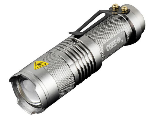 LED-Lommelykt CREE Ultrafire - Grå LED-Lommelykt CREE Ultrafire - Grå