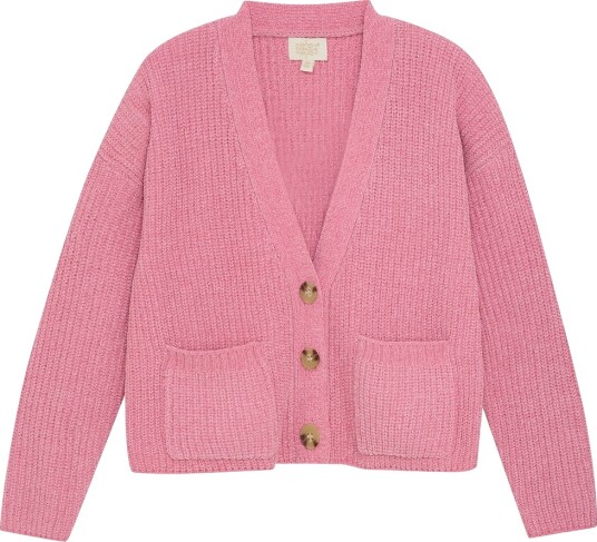 Creamie Cardigan Strikk Wild Rose Creamie 5 6 år 110 116 Cardigan Rosa