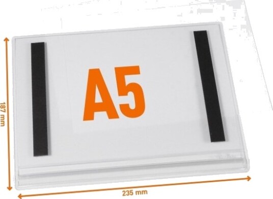 Vanntett Informasjonslomme A5 Magnetisk 5 Stk./Pakning Vanntett Informasjonslomme A5 Magnetisk 5 Stk./Pakning