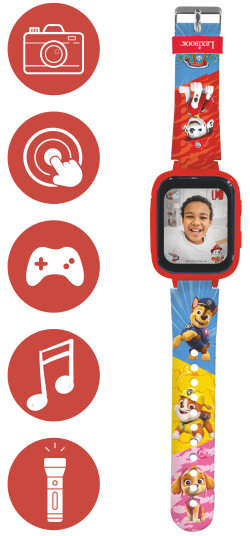 Lexibook - Paw Patrol Kids Smartwatch with 8GB memory card DMW070PA