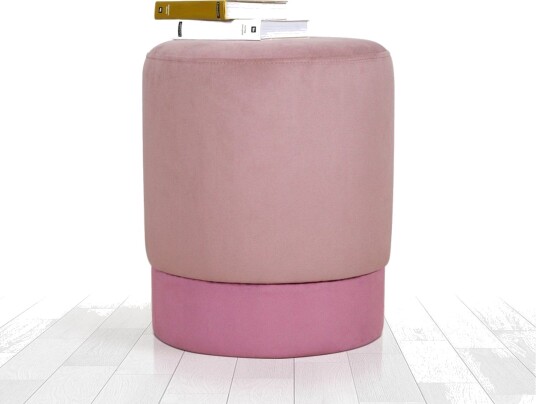 Lockport Sittepuff 38 cm Rosa