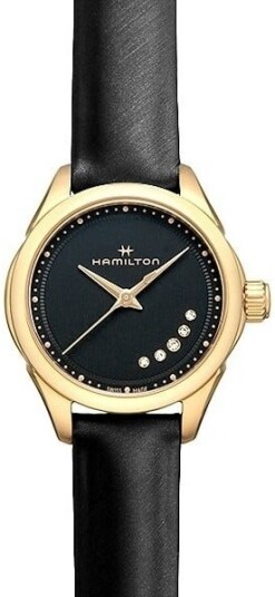 Hamilton Dameklokke H32121430 Jazzmaster Sort/Sateng Ø26 mm