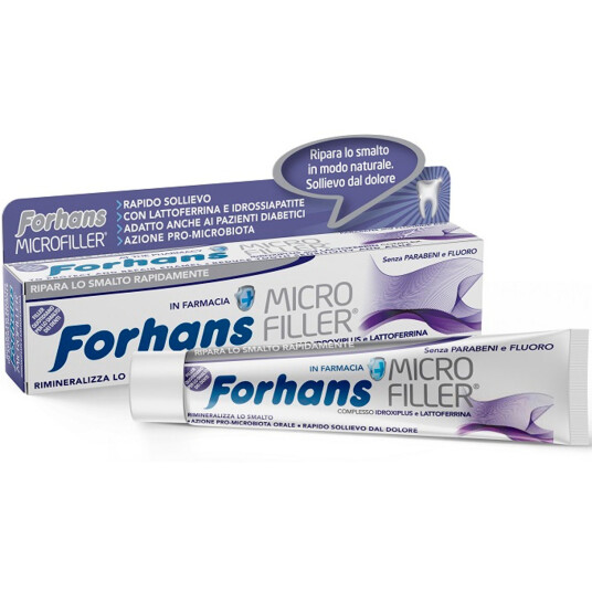 Hydroksyapatitt tannkrem FORHANS Micro Filler 75 ml. Hydroksyapatitt tannkrem FORHANS Micro Filler 75 ml.