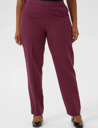 Kaffe Curve Kcsakira Long Pants - Red - 48 Kaffe Curve Kcsakira Long Pants - Red - 48