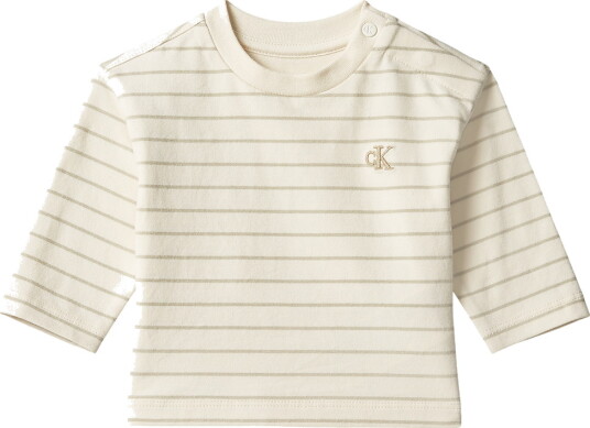 Calvin Klein Genser Turteldue Stripe Calvin Klein 74 Genser Beige