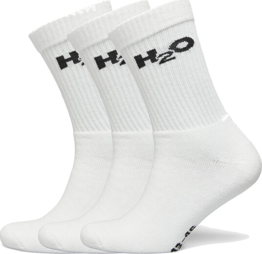 H2O 3 Pack Sock White 40 42 H2O 3 Pack Sock White 40 42