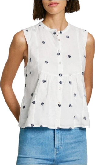 Pepe Jeans Dame Topper Hvit M,