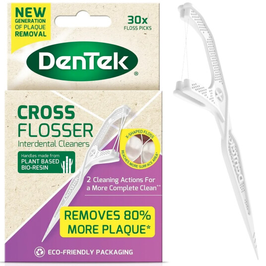Miljøvennlig tanntråd DenTek Eco Cross tanntrådholdere Miljøvennlig tanntråd DenTek Eco Cross tanntrådholdere