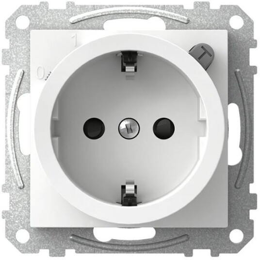 Schneider Electric Exxact WDE002323 Stikkontakt med jordfeilbryter, 1-veis