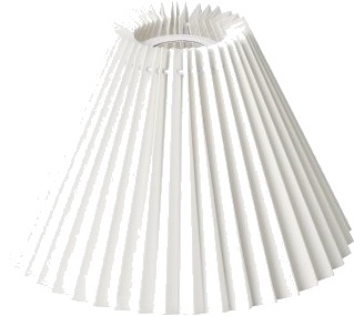 Plisségardin Emma Piso Vegg/Takpendel Side 18 Cm Hvit