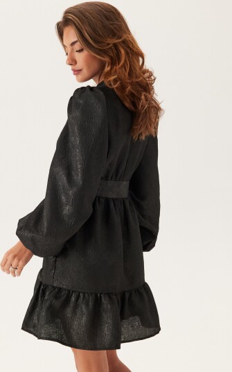 Vero Moda Vmsulle New Ls Short Dress Wvn Exp Black L Vero Moda Vmsulle New Ls Short Dress Wvn Exp Black L