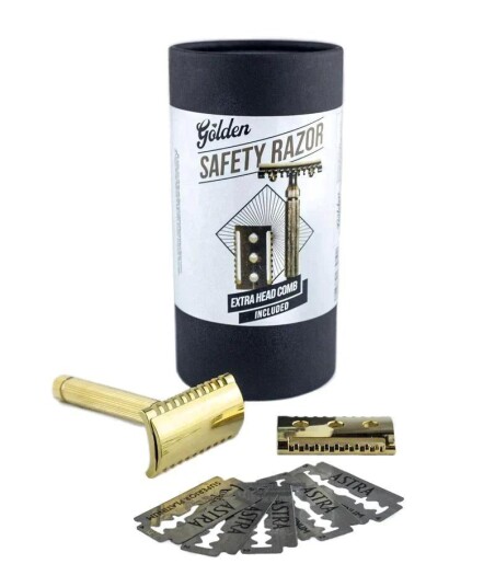 Golden Beards Safety Razor Gold