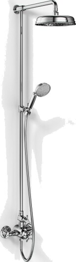 Hassel & Teudt HBT900 Smartterm Dusjstangsett M/Ø21cm Rain Deluxe M/Easyclean Chrome