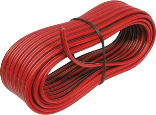 Kabel 2X0,75 Kv. 5 Meter Rød Kabel 2X0,75 Kv. 5 Meter Rød