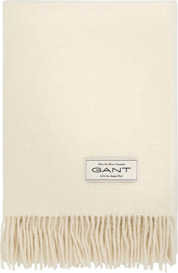 Gant Wool Throw Cream 130X200