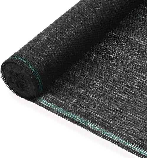 Tennisskjerm HDPE 1,2x25 m svart