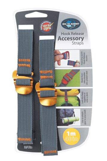 Sea To Summit Tiedown Hook Strap 20mm Yellow 1 M