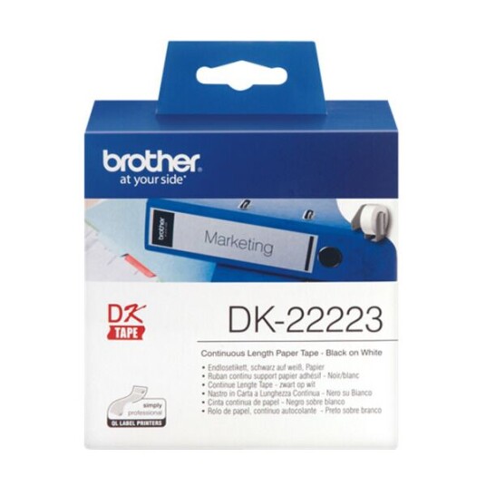 BROTHER LABELS 50MMX30,48M WHITE PAPER