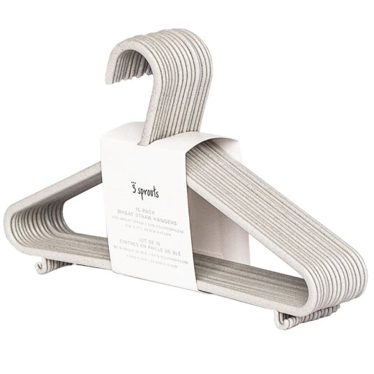 3 Sprouts Hanger In Wheat Straw 15 pcs Grey 3 Sprouts Hanger In Wheat Straw 15 pcs Grey