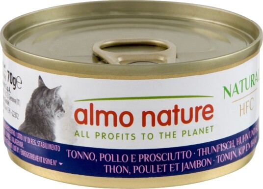 Almo Nature Våtfôr Hfc Natur Tunfisk Og Skinke Kylling 70G 24 X 70 G