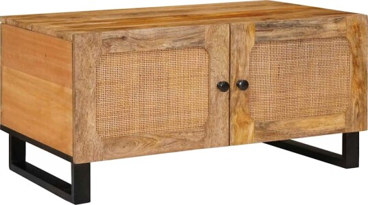 Kaffebord Naturlig 80 x 50 x 40 cm Massiv mango tre