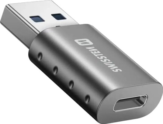Adapter Usb Swissten 55500200 Usb-A Til Usb-C Sølv