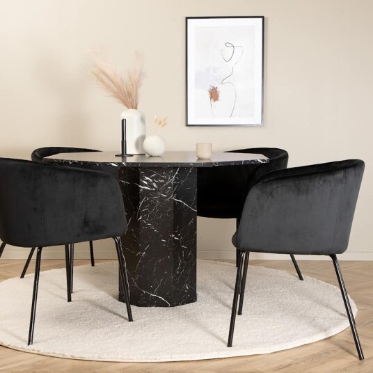 Venture Home Spisegruppe Venture Home Monte Carlo Spisebord og Bergen Spisestol GR22352