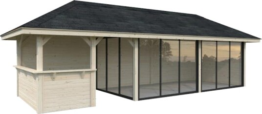 Hagestue Palmako Bianca 24,9 m2 Sett 219 Slide