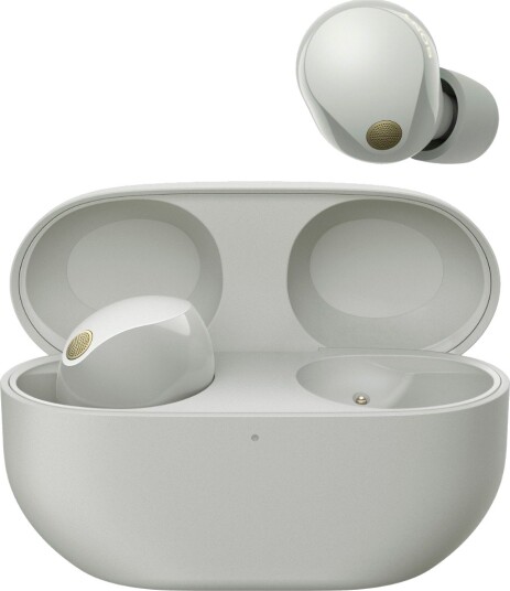 Sony WF-1000XM5 True Wireless-hodetelefoner i sølv