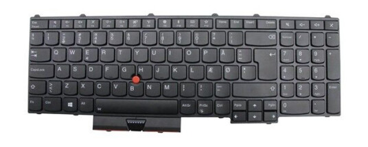 Lenovo Darfon - Brbart tastatur - til utskifting - Dansk - Svart