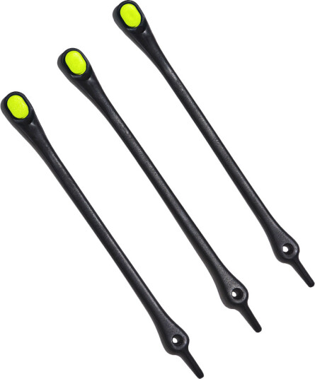 Hickies No Tie Laces 2.0 Black/neon Yellow, OneSize