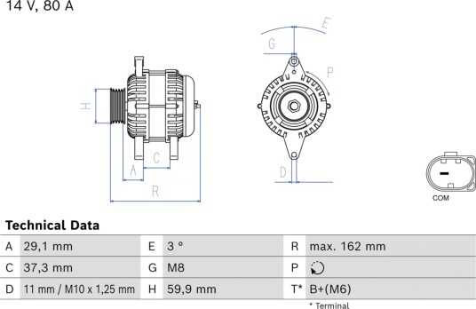 Dynamo BOSCH 0 986 085 250